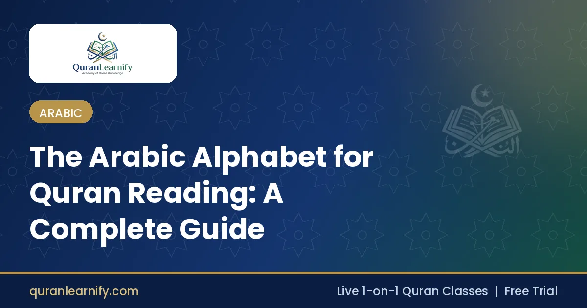 Arabic alphabet letters for Quran reading