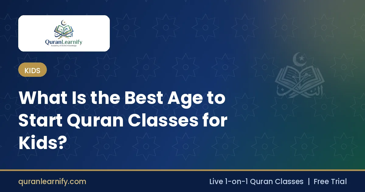 Young child starting online Quran classes with a teacher