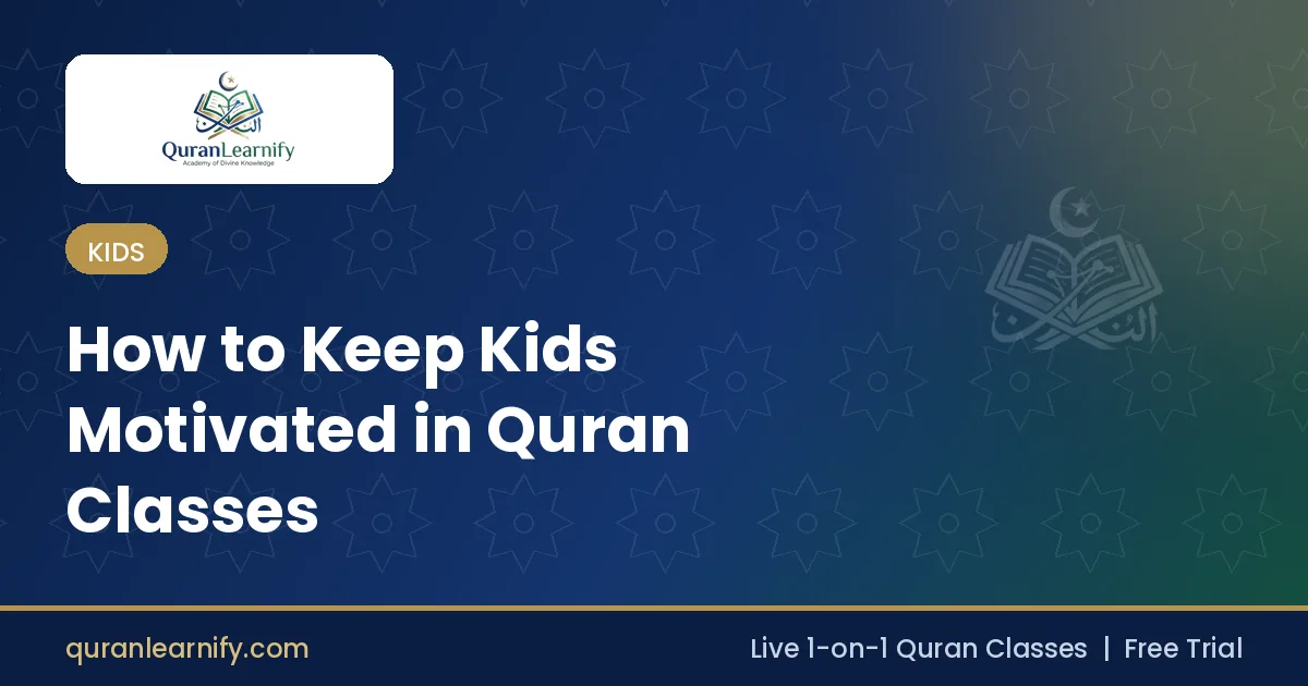 Child smiling during an online Quran class, marking progress on a reward chart