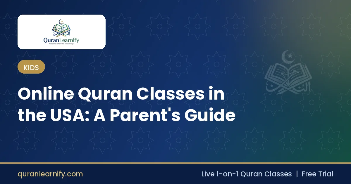 Muslim parent and child in an online Quran class in the USA